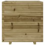 Jardinera de madera de pino impregnada 70x70x72 cm en Macetas y jardineras | Comprar online en Foru.es