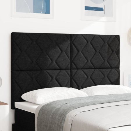 Cabecera Diseño de Bloques de Diamante Negra 140 cm Tela | Foro24.es | Tu tienda online para hogar, jardín y más Foro24.es