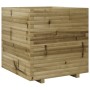 Jardinera de madera de pino impregnada 70x70x72 cm en Macetas y jardineras | Comprar online en Foru.es