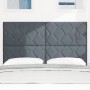 Cabecera Diseño Bloques de Diamante Gris Oscuro 140 cm Terciopelo de , Cabeceros y pies de cama - Ref: Foro24-3337920, Precio...