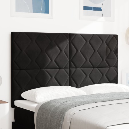 Cabecero de Diseño de Bloques de Diamante Negro 140 cm de Terciopelo | Foro24.es | Tu tienda online para hogar, jardín y más Foro24.es