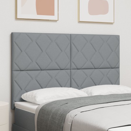Cabecero Diseño de Bloques de Diamante Gris Claro 160 cm Tela | Foro24.es | Tu tienda online para hogar, jardín y más Foro24.es