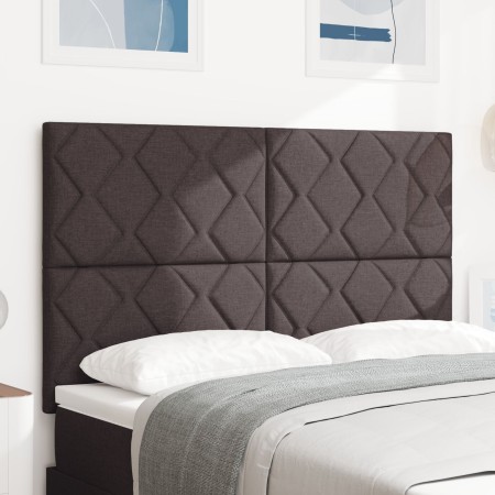 Cabecero Diseño de Bloques de Diamante Marrón Oscuro 160 cm Tela | Foro24.es | Tu tienda online para hogar, jardín y más Foro24.es