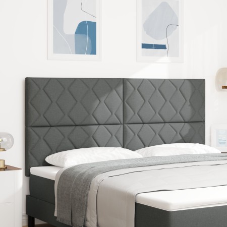 Cabecero Diseño de Bloques de Diamante Gris Oscuro 180 cm Tela | Foro24.es | Tu tienda online para hogar, jardín y más Foro24.es