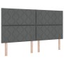 Cabecero Diseño de Bloques de Diamante Gris Oscuro 180 cm Tela | Foro24.es | Tu tienda online para hogar, jardín y más Foro24.es