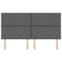 Cabecero Diseño de Bloques de Diamante Gris Oscuro 180 cm Tela | Foro24.es | Tu tienda online para hogar, jardín y más Foro24.es