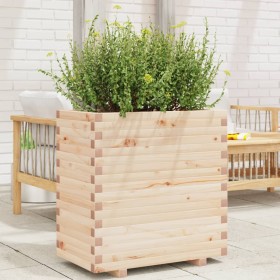 Jardinera madera maciza de pino 70x40x72 cm en Macetas y jardineras | Comprar online en Foru.es