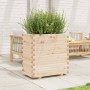 Jardinera madera maciza de pino 70x40x72 cm en Macetas y jardineras | Comprar online en Foru.es