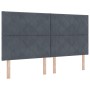 Cabecero Diseño de Bloques Diamond Gris Oscuro 180 cm Terciopelo | Foro24.es | Tu tienda online para hogar, jardín y más Foro24.es