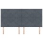 Cabecero Diseño de Bloques Diamond Gris Oscuro 180 cm Terciopelo | Foro24.es | Tu tienda online para hogar, jardín y más Foro24.es
