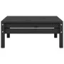 Juego de muebles de jardín 3 pzas y cojines negro madera pino de vidaXL, Conjuntos de jardín - Ref: Foro24-3082616, Precio: 1...