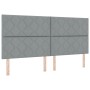 Cabecero Diseño de Bloques de Diamante Gris Claro 200 cm Tela | Foro24.es | Tu tienda online para hogar, jardín y más Foro24.es