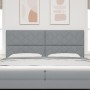 Cabecero Diseño de Bloques de Diamante Gris Claro 200 cm Tela | Foro24.es | Tu tienda online para hogar, jardín y más Foro24.es