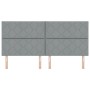 Cabecero Diseño de Bloques de Diamante Gris Claro 200 cm Tela | Foro24.es | Tu tienda online para hogar, jardín y más Foro24.es