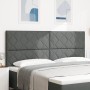 Cabecero con Diseño de Bloques en Diamante en Gris Oscuro, 200 cm Tela | Foro24.es | Tu tienda online para hogar, jardín y más Foro24.es
