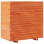 Jardinera madera maciza de pino marrón cera 70x40x72 cm en Macetas y jardineras | Comprar online en Foru.es