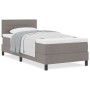 Cama Box Spring con Colchón Taupe 80x200 cm Tela | Foro24.es | Tu tienda online para hogar, jardín y más Foro24.es