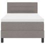 Cama Box Spring con Colchón Taupe 80x200 cm Tela | Foro24.es | Tu tienda online para hogar, jardín y más Foro24.es