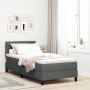 Cama Box Spring con colchón Gris Oscuro 90x200 cm Tela | Foro24.es | Tu tienda online para hogar, jardín y más Foro24.es