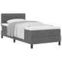 Cama Box Spring con colchón Gris Oscuro 90x200 cm Tela | Foro24.es | Tu tienda online para hogar, jardín y más Foro24.es