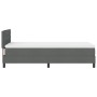 Cama Box Spring con colchón Gris Oscuro 90x200 cm Tela | Foro24.es | Tu tienda online para hogar, jardín y más Foro24.es