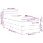 Cama con Base con Colchón Marrón Oscuro 90x200 cm Tela de , Camas y somieres - Ref: Foro24-3338583, Precio: 287,97 €, Descuen...