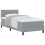 Cama Box Spring con Colchón Gris Claro 100x200 cm Tela | Foro24.es | Tu tienda online para hogar, jardín y más Foro24.es