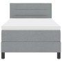 Cama Box Spring con Colchón Gris Claro 100x200 cm Tela | Foro24.es | Tu tienda online para hogar, jardín y más Foro24.es