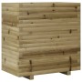 Jardinera madera de pino impregnada 70x40x72 cm en Macetas y jardineras | Comprar online en Foru.es