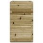Jardinera madera de pino impregnada 70x40x72 cm en Macetas y jardineras | Comprar online en Foru.es