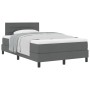 Cama con somier con colchón gris oscuro 120x200 cm tela | Foro24.es | Tu tienda online para hogar, jardín y más Foro24.es