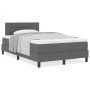 Cama con somier con colchón gris oscuro 120x200 cm tela | Foro24.es | Tu tienda online para hogar, jardín y más Foro24.es