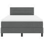 Cama con somier con colchón gris oscuro 120x200 cm tela | Foro24.es | Tu tienda online para hogar, jardín y más Foro24.es
