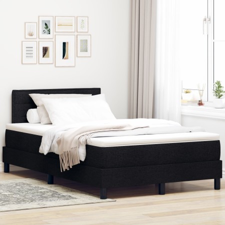 Cama con Box Spring y colchón negra 120x200 cm Tela | Foro24.es | Tu tienda online para hogar, jardín y más Foro24.es