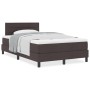 Cama con Somier con Colchón Marrón Oscuro 120x200 cm Tela de , Camas y somieres - Ref: Foro24-3338604, Precio: 375,35 €, Desc...