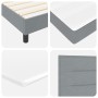 Cama Box Spring con Colchón Gris Claro 140x190 cm Tela de , Camas y somieres - Ref: Foro24-3338608, Precio: 453,27 €, Descuen...