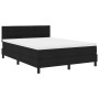 Cama con Box Spring y Colchón Negra 140x190 cm Tela de , Camas y somieres - Ref: Foro24-3338610, Precio: 435,84 €, Descuento:...