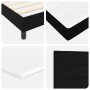 Cama con Box Spring y Colchón Negra 140x190 cm Tela de , Camas y somieres - Ref: Foro24-3338610, Precio: 435,84 €, Descuento:...