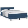 Cama con Somier con Colchón Azul 140x190 cm Tela de , Camas y somieres - Ref: Foro24-3338614, Precio: 454,48 €, Descuento: %