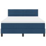 Cama con Somier con Colchón Azul 140x190 cm Tela de , Camas y somieres - Ref: Foro24-3338614, Precio: 454,48 €, Descuento: %
