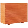 Jardinera madera maciza de pino marrón cera 90x40x72 cm en Macetas y jardineras | Comprar online en Foru.es