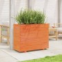 Jardinera madera maciza de pino marrón cera 90x40x72 cm en Macetas y jardineras | Comprar online en Foru.es