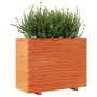 Jardinera madera maciza de pino marrón cera 90x40x72 cm en Macetas y jardineras | Comprar online en Foru.es