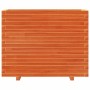 Jardinera madera maciza de pino marrón cera 90x40x72 cm en Macetas y jardineras | Comprar online en Foru.es