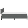 Cama con Base Muelles con Colchón Gris Oscuro 160x200 cm Tela de , Camas y somieres - Ref: Foro24-3338623, Precio: 501,02 €, ...