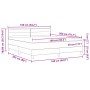 Cama con Base Muelles con Colchón Gris Oscuro 160x200 cm Tela de , Camas y somieres - Ref: Foro24-3338623, Precio: 501,02 €, ...