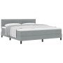 Cama con Somier y Colchón Gris Claro 180x200 cm Tela | Foro24.es | Tu tienda online para hogar, jardín y más Foro24.es