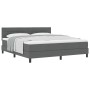 Cama con Box Spring y Colchón Gris Oscuro 180x200 cm Tela | Foro24.es | Tu tienda online para hogar, jardín y más Foro24.es