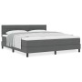 Cama con Box Spring y Colchón Gris Oscuro 180x200 cm Tela | Foro24.es | Tu tienda online para hogar, jardín y más Foro24.es