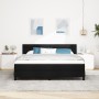 Cama con Base de Resortes con Colchón Negro 180x200 cm Tela | Foro24.es | Tu tienda online para hogar, jardín y más Foro24.es